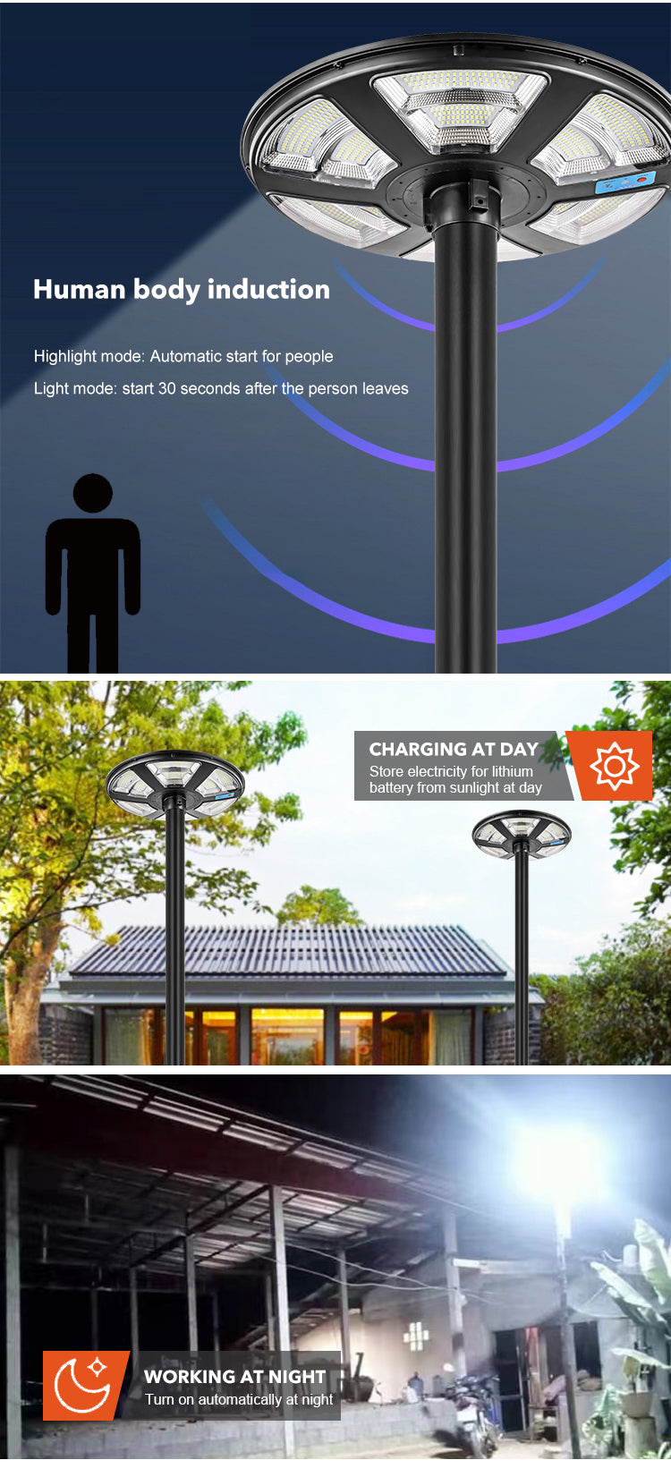 UFO Diamond Garden Light