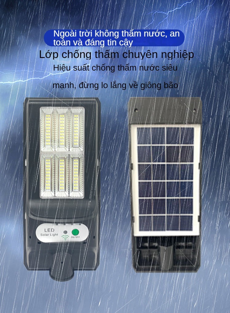 Solar lamp, high brightness LED lamp, suitable for indoor and outdoor lighting, indoor and outdoor use, multi-functional family fu street lamp