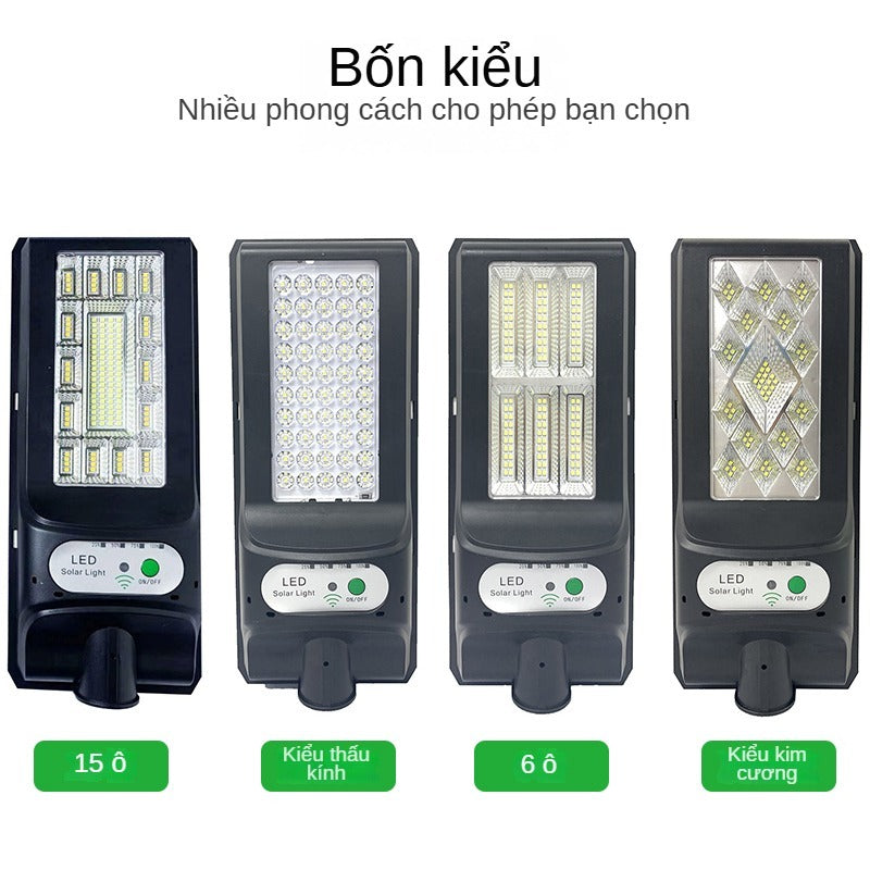 Solar lamp, high brightness LED lamp, suitable for indoor and outdoor lighting, indoor and outdoor use, multi-functional family fu street lamp