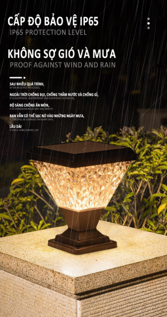 Solar Pillar Light-Square