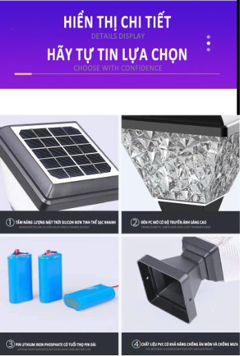 Solar Pillar Light-Square