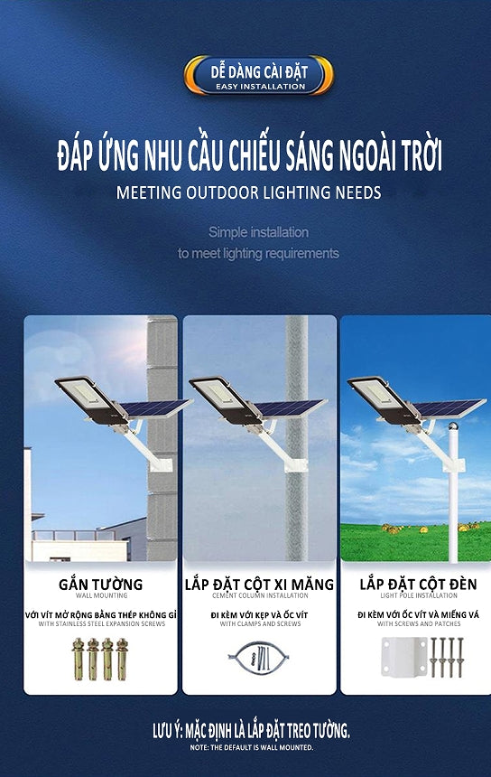 Solar street light - Toothbrush model