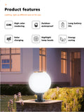 Bulb garden light,Solar outdoor ball bulb garden lamp ，Outdoor indoor use, one machine multi-purpose